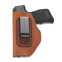 Load image into Gallery viewer, The Ultimate Suede IWB Holster - Medium Size | Fits Glock 42 | Sig P365 | Hellcat | Lifetime Warranty | Made in USA