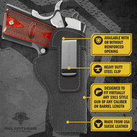 Load image into Gallery viewer, The Ultimate Suede Leather IWB Holster - Fits All 1911's - Lifetime Warranty - Made in USA