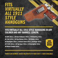 Load image into Gallery viewer, The Ultimate Suede Leather IWB Holster - Fits All 1911's - Lifetime Warranty - Made in USA