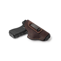 Load image into Gallery viewer, The Defender Leather IWB Holster - S&W Shield/Glock/XD Handguns - Lifetime Warranty - Made in USA