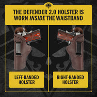 Load image into Gallery viewer, The Defender Leather IWB Holster - Fits All 1911 Style Handguns - Lifetime Warranty - Made in USA