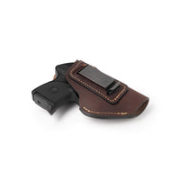 Load image into Gallery viewer, The Defender Leather IWB Holster - Fits Ruger LCP, LCP2, Sig P238, P290, S&W Bodyguard .380 and Most .380's - Lifetime Warranty - Made in USA