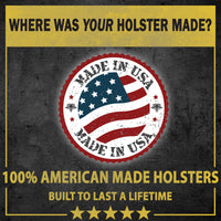 Load image into Gallery viewer, The Ultimate Suede Leather IWB Holster Large Size | Fits S&W Shield/Glock/XD - Lifetime Warranty - Made in USA
