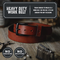 Load image into Gallery viewer, The All American Leather Belt – Full Grain Men’s Casual & Work Belt Made in USA
