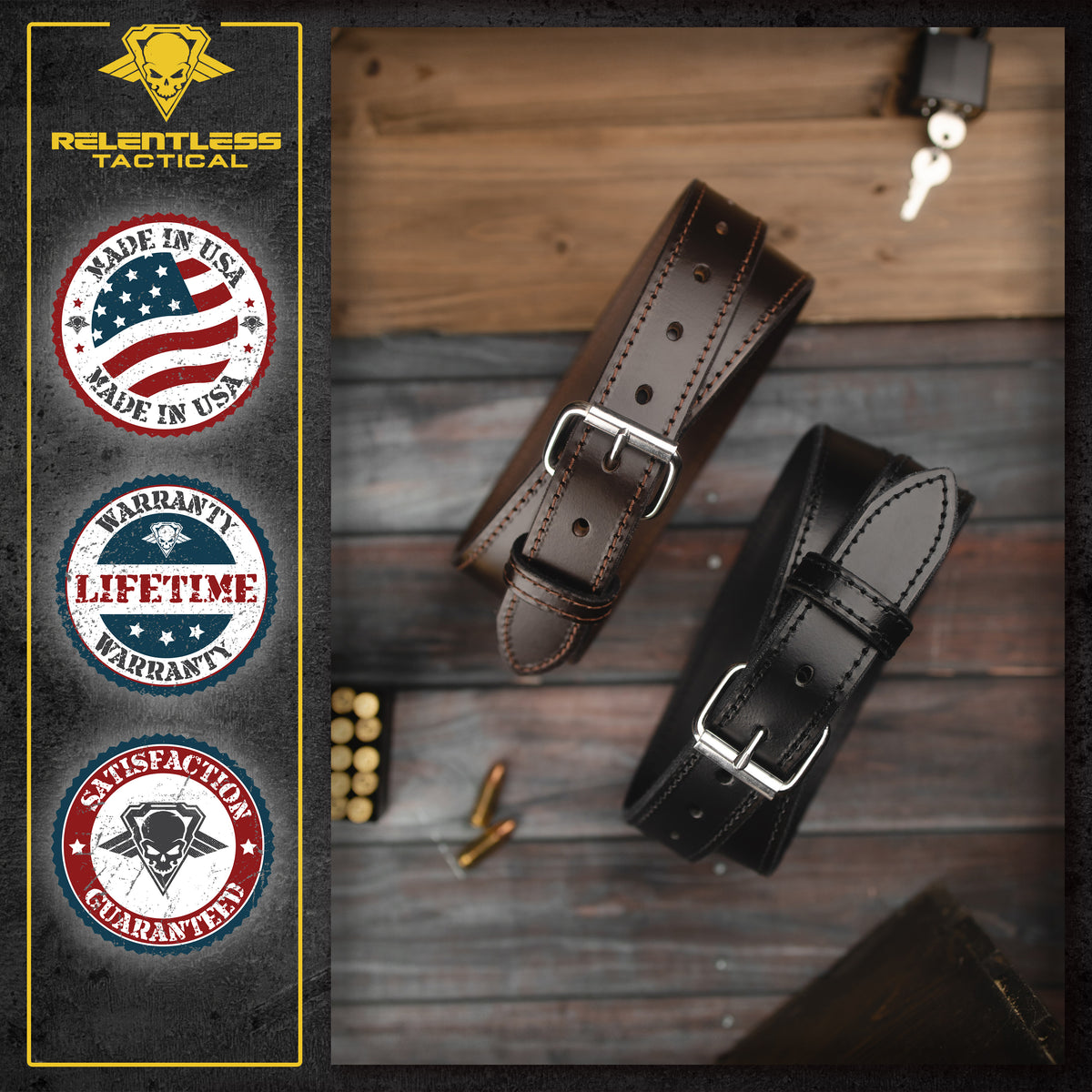 Winchester Concealed Carry Belt CCW, 14 Oz Full Grain