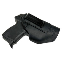 Load image into Gallery viewer, The Defender Leather IWB Holster - Fits Ruger LCP, LCP2, Sig P238, P290, S&W Bodyguard .380 and Most .380's - Lifetime Warranty - Made in USA