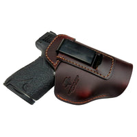 Load image into Gallery viewer, The Defender Leather IWB Holster - S&W Shield/Glock/XD Handguns - Lifetime Warranty - Made in USA