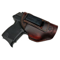 Load image into Gallery viewer, The Defender Leather IWB Holster - Fits Ruger LCP, LCP2, Sig P238, P290, S&W Bodyguard .380 and Most .380's - Lifetime Warranty - Made in USA