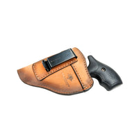Load image into Gallery viewer, The Defender Leather IWB Holster - Fits Snub Nose Style Revolver - Lifetime Warranty - Made in USA
