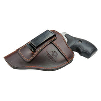 Load image into Gallery viewer, The Defender Leather IWB Holster - Fits Snub Nose Style Revolver - Lifetime Warranty - Made in USA