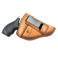 Load image into Gallery viewer, The Defender Leather IWB Holster - Fits Snub Nose Style Revolver - Lifetime Warranty - Made in USA