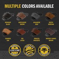 Load image into Gallery viewer, Dual Threat IWB / OWB Universal Belt Slide Holster | Made in USA | Ambidextrous Leather Holster