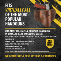 Load image into Gallery viewer, Comfort Carry Leather OWB Holster | Made in USA | Lifetime Warranty