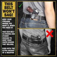 Load image into Gallery viewer, The Ultimate Concealed Carry CCW Leather Gun Belt - Made in USA - Lifetime Warranty