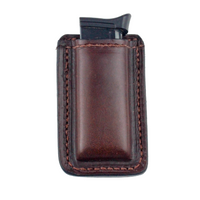 Load image into Gallery viewer, Clearance!!! Leather Magazine Holder | Made In USA | Fits virtually any 9mm, .40, .45 or .380 Pistol Mag | Single or Double Stack | IWB or OWB