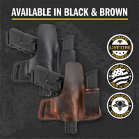 Load image into Gallery viewer, Comfort Carry Leather Holster & Mag Pouch Combo | Made In USA | Lifetime Warranty