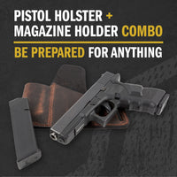Load image into Gallery viewer, Clearance!!! Comfort Carry Leather Holster & Mag Pouch Combo | Made In USA
