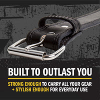 Load image into Gallery viewer, The Colossal Concealed Carry CCW Gun Belt - Black - 1 3/4 inch - Made in USA - Lifetime Warranty