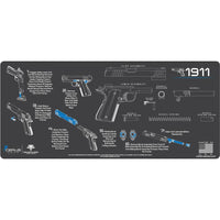 Load image into Gallery viewer, Gun Cleaning Mat - Instructional - Handguns - Made in the USA Tactical Accessories 1911