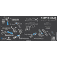 Load image into Gallery viewer, Gun Cleaning Mat - Instructional - Handguns - Made in the USA Tactical Accessories S&amp;W Shield
