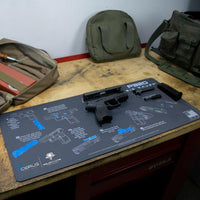 Load image into Gallery viewer, Gun Cleaning Mat - Instructional - Handguns - Made in the USA Tactical Accessories Glock
