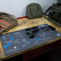 Load image into Gallery viewer, Gun Cleaning Mat - Instructional - Handguns - Made in the USA Tactical Accessories Glock