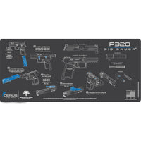 Load image into Gallery viewer, Gun Cleaning Mat - Instructional - Handguns - Made in the USA Tactical Accessories Sig Sauer P320

