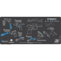 Load image into Gallery viewer, Gun Cleaning Mat - Instructional - Handguns - Made in the USA Tactical Accessories Sig Sauer P320