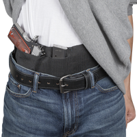 Load image into Gallery viewer, Relentless Tactical Holsters Hidden Agenda Belly Band Concealed Carry Holster - Fits All Handguns Midnight Black / Small (24-28 inches) / With Zipper