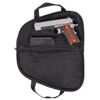 Load image into Gallery viewer, Premium Pistol Case - Relentless Tactical High Quality Black Nylon Revolver & Hand Gun Carrier Zip Bag - Water Resistant with Soft Foam Interior & Zipper - Made in USA with Lifetime Warranty Included Tactical Accessories