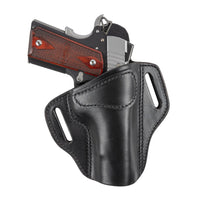 Load image into Gallery viewer, Relentless Tactical Ultimate Leather Holster 2 Slot OWB | Made in USA | Lifetime Warranty | Fits Most 1911 Style Handguns | Kimber - Colt - S & W - Sig Sauer - Remington - Ruger - Springfield & More Holsters Right Handed / Black