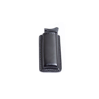 Load image into Gallery viewer, Relentless Tactical Tactical Accessories Leather Magazine Pouch with Spring Steel Belt Clip Single Stack / Black
