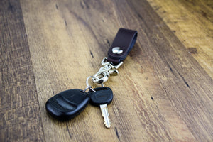 Relentless Tactical Tactical Accessories The Ultimate Leather Keychain | Made in USA | Hand Made of Full Grain Leather | Luxury Valet Keychain | Quick Detach | Leather Belt Keeper | Key Ring Organizer