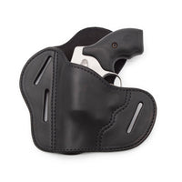 Load image into Gallery viewer, The Ultimate Leather Gun Holster | 3 Slot Pancake Style Belt Holster | Handmade in the USA! | J-Frame & 38 special - Lifetime Warranty