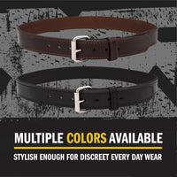 Load image into Gallery viewer, Ultimate Steel Core Concealed Carry Leather Gun Belt - Lifetime Warranty - Made In USA