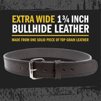 Load image into Gallery viewer, The Colossal Concealed Carry CCW Gun Belt - Black - 1 3/4 inch - Made in USA - Lifetime Warranty