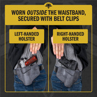 Load image into Gallery viewer, Comfort Carry Leather OWB Holster | Made in USA | Lifetime Warranty