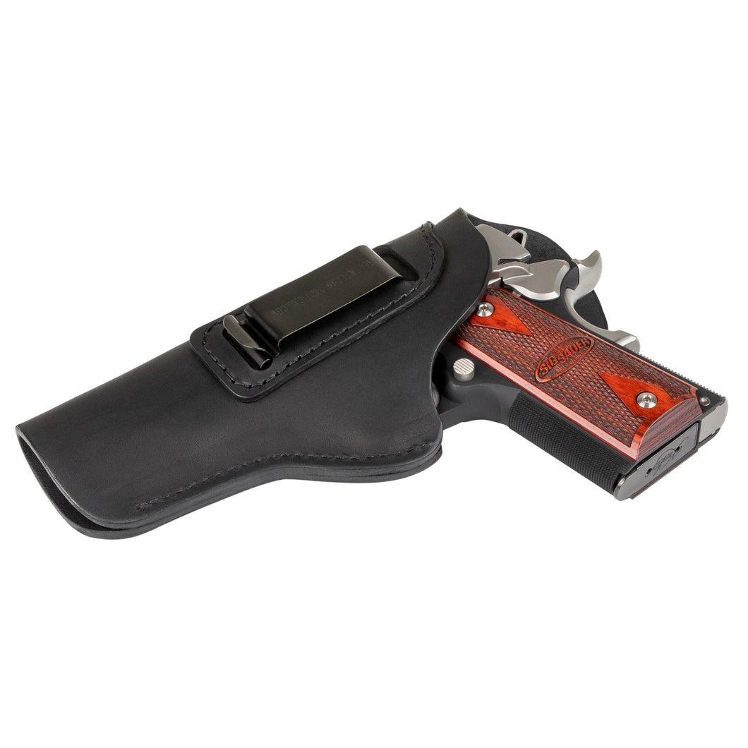 The Sweat Shield Defender Leather IWB Holster - Fits All 1911 Style Handguns - Lifetime Warranty - Made in USA