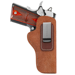 The Ultimate Suede Leather IWB Holster - Fits All 1911's - Lifetime Warranty - Made in USA