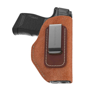 The Ultimate Suede IWB Holster - Medium Size | Fits Glock 42 | Sig P365 | Hellcat | Lifetime Warranty | Made in USA