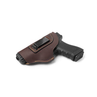 Load image into Gallery viewer, The Defender Leather IWB Holster - S&amp;W Shield/Glock/XD Handguns - Lifetime Warranty - Made in USA
