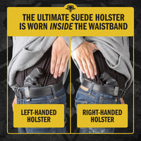 Load image into Gallery viewer, The Ultimate Suede Leather IWB Holster - J Frame / 38 Special - Lifetime Warranty - Made in USA
