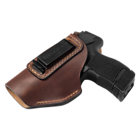 Load image into Gallery viewer, The Defender Leather IWB Holster | Fits Glock 42 | P365 | Hellcat | Lifetime Warranty | Made in USA
