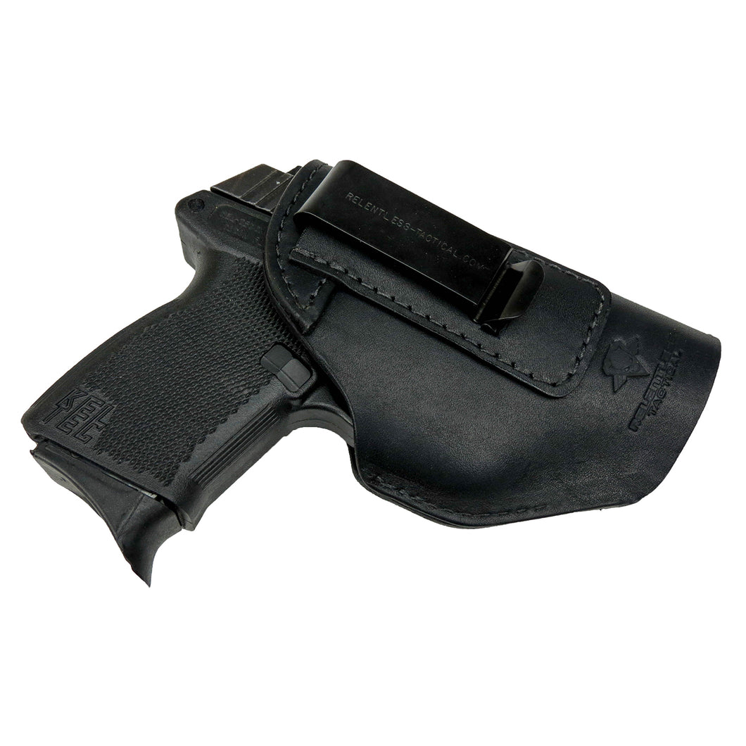 The Defender Leather IWB Holster | Fits Glock 42 | P365 | Hellcat | Lifetime Warranty | Made in USA