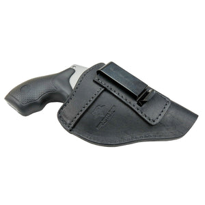 The Defender Leather IWB Holster - Fits Snub Nose Style Revolver - Lifetime Warranty - Made in USA