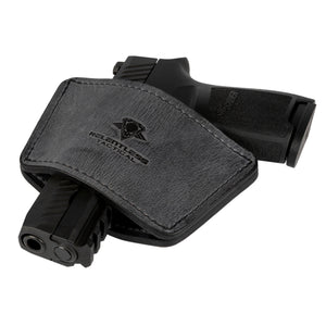 Dual Threat IWB / OWB Universal Belt Slide Holster | Made in USA | Ambidextrous Leather Holster