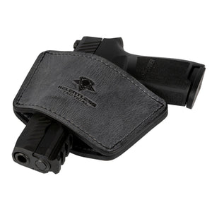 Clearance!!! Dual Threat IWB / OWB Universal Belt Slide Holster | Made in USA | Ambidextrous Leather Holster