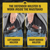 Load image into Gallery viewer, The Defender Leather IWB Holster - Fits All 1911 Style Handguns - Lifetime Warranty - Made in USA
