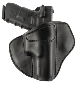 Built-in Gun Holster Black Genuine Leather Hip Clip Bag