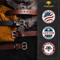 Load image into Gallery viewer, The Guardian Gun Belt - Made in USA - Lifetime Warranty - 14 oz Leather
